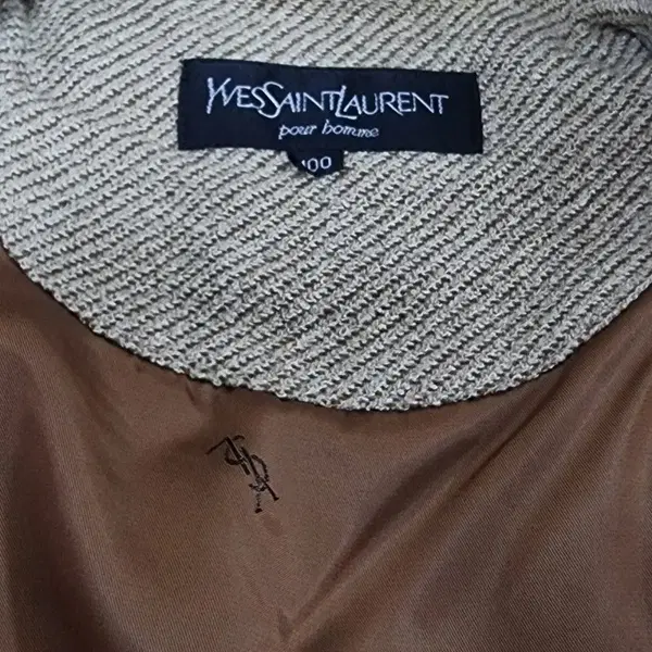 입생로랑(Yves Saint Laurent) 앙고라/울 헤링본 아우터 블루종 자켓 - 5번째 이미지