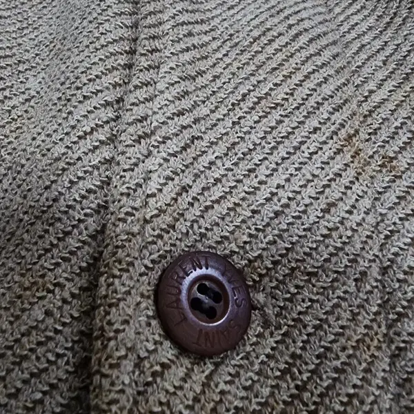 입생로랑(Yves Saint Laurent) 앙고라/울 헤링본 아우터 블루종 자켓 - 9번째 이미지