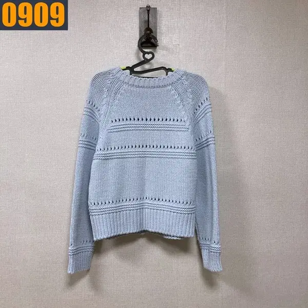 95 VTG 빈티지 소라 스카시 라운드 니트 가디건 M - 3번째 이미지