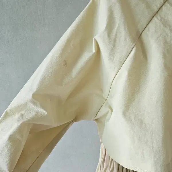 마인)허리 와이드밴딩 견장코트 - 5번째 이미지