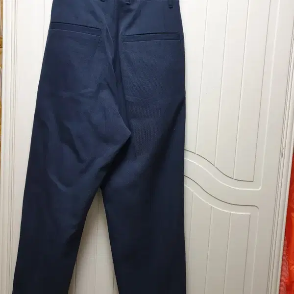 ZARA 하이웨이스트 네이비 와이드 슬랙스 EUR 38 /S - 3번째 이미지