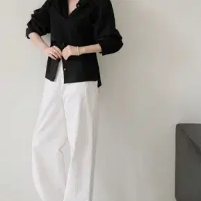 하우투러브미 노에 세미 와이드 코튼 팬츠 (새상품)