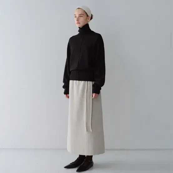 모한 mohan 라쿤 울 h-skirt