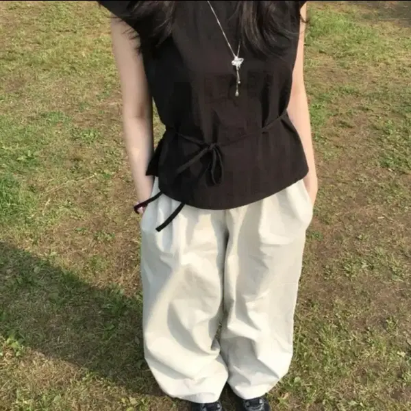 블라우스 와이드 팬츠 일괄