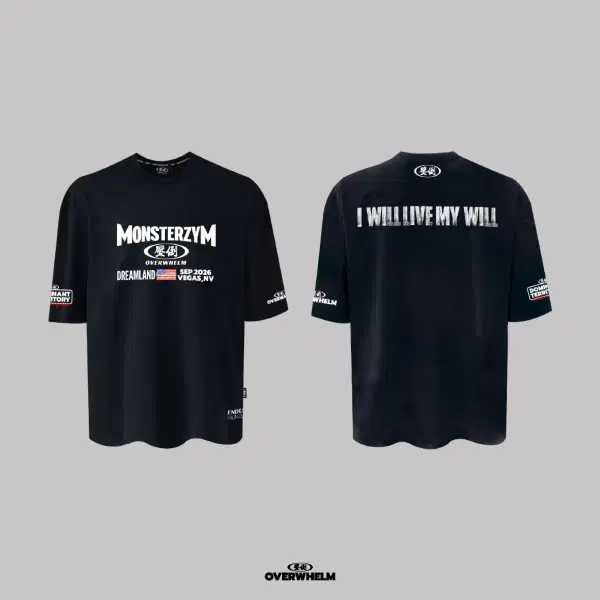 2025 압도 x 몬스터짐 콜라보 반팔 2사이즈 새상품