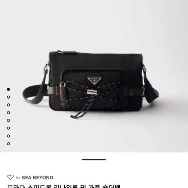 (새상품 급처, 정가340) 프라다 스피드록 리나일론 크로스백 블랙 2VH192 - 5번째 이미지