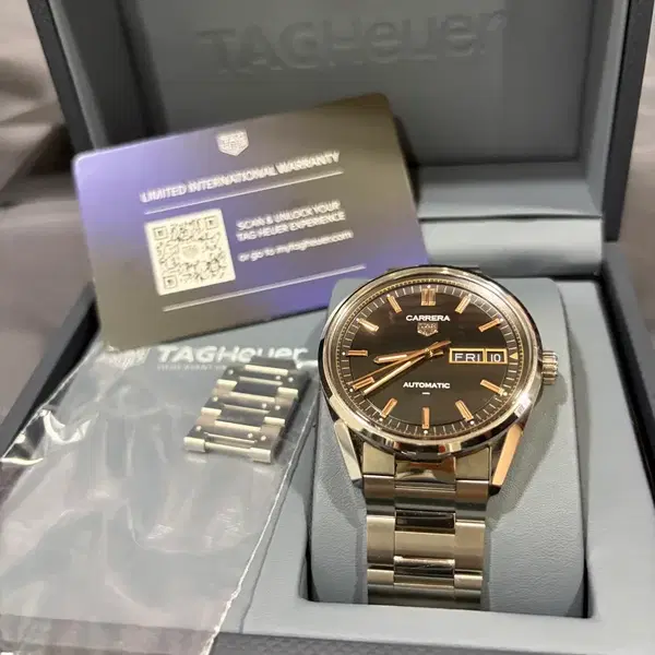 급매) 태그호이어 까레라 41mm 로즈골드 (WDA2111.BA0043) - 1번째 이미지