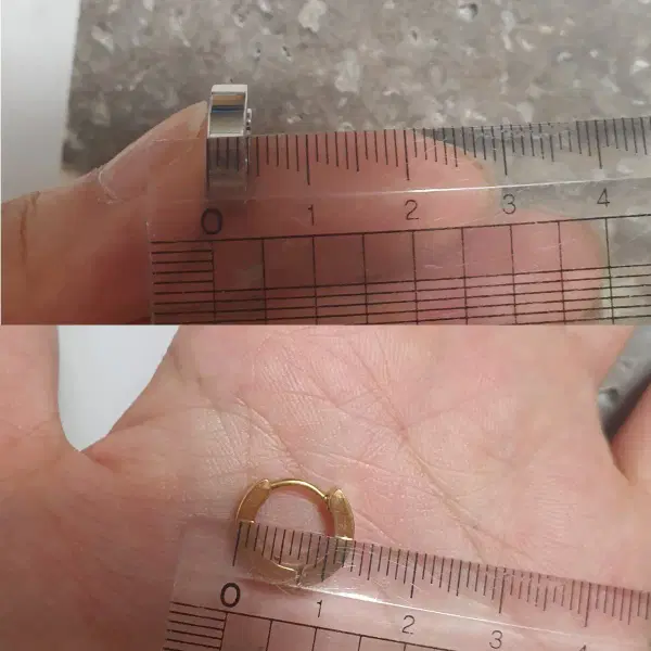 써지컬 원터치 귀걸이 3개 일괄 - 2번째 이미지