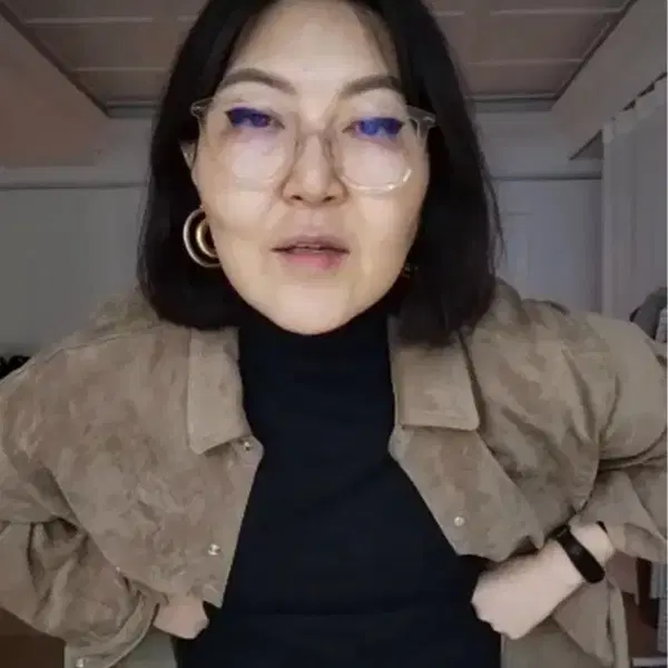 이태리 구매 18k 후프 귀걸이 새상품 M - 6번째 이미지