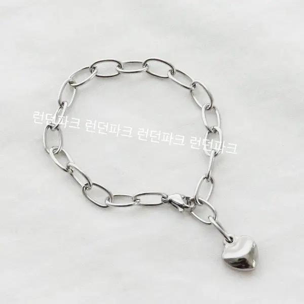 써지컬스틸 하트 체인팔찌 체인발찌 체인목걸이 - 9번째 이미지