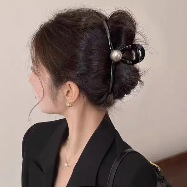 1+1 진주 포인트 꼬임 집계핀 올림머리 집계핀 대형14cm 2종 - 8번째 이미지