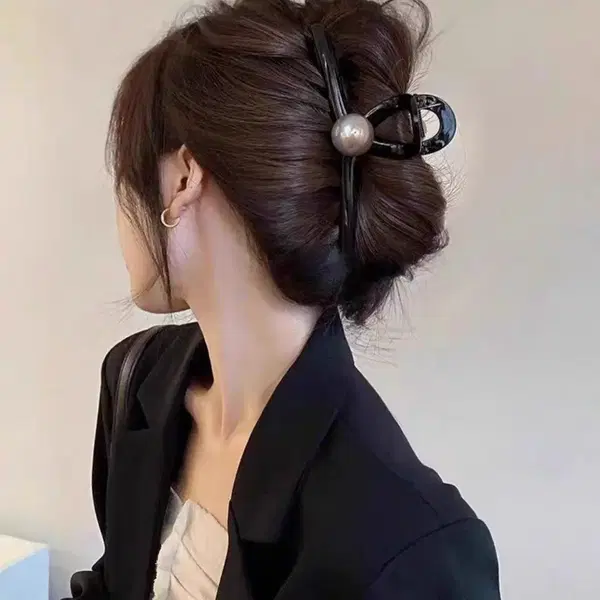1+1 진주 포인트 꼬임 집계핀 올림머리 집계핀 대형14cm 2종 - 7번째 이미지