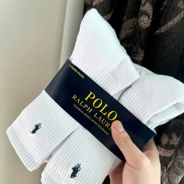 순면 100% 정품 랄프로렌 폴로 양말 남녕공용 6켤레 1세트