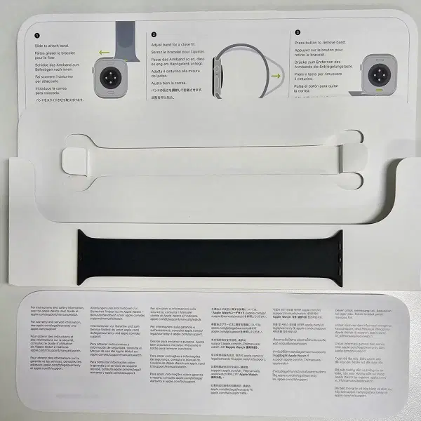 애플워치 솔로루프 사이즈7 42mm 블랙 풀박스