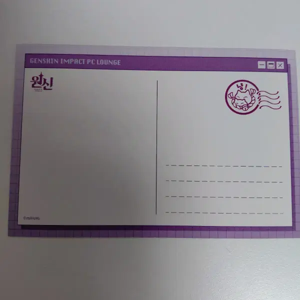 원신 pc 라운지 원피방 엽서 라이덴 쇼군 야에 미코 유메미즈키 미즈키 - 2번째 이미지