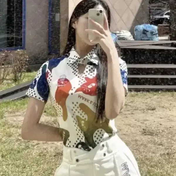 마크앤로나 화이트 s 새상품