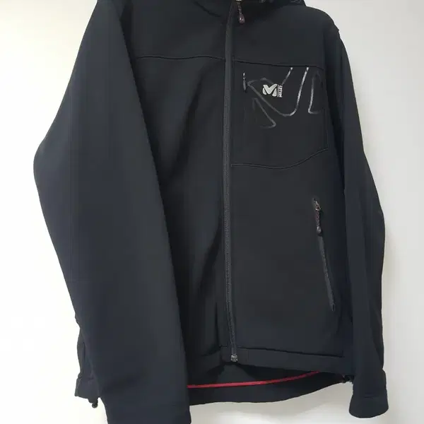 MILLET outdoor 밀레 블랙 후드 아웃도어 등산 자켓 밀레 블랙 후드 자켓 등산의류 등산복 의류 안감 기모