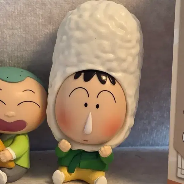 새상품) 짱구는 못말려 짱구 약과 피규어 영희 맹구 훈이 와니야마 액션가면 초코비 부리부리 키링 - 7번째 이미지