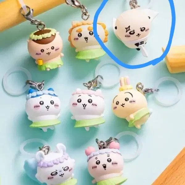 먼작귀 치이카와 극장판 특전 인어섬의 비밀 랏코 메지루시 키링 굿즈