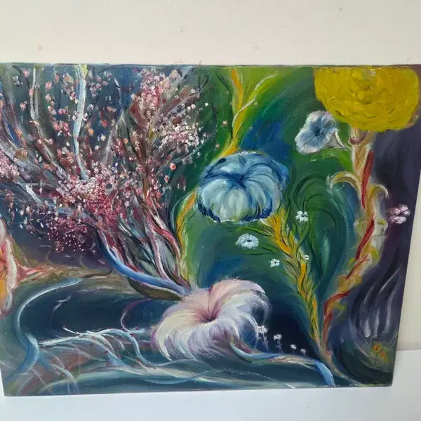 유화 그림 꽃 그림 풍경화