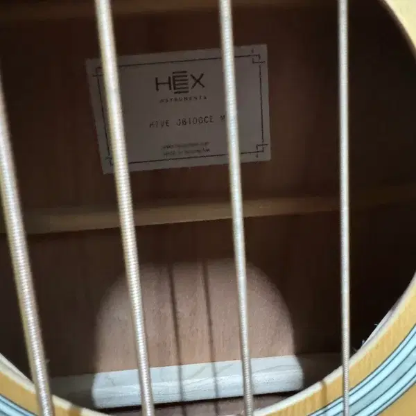 헥스 어쿠스틱 베이스 기타 HEX JB100CE - 4번째 이미지