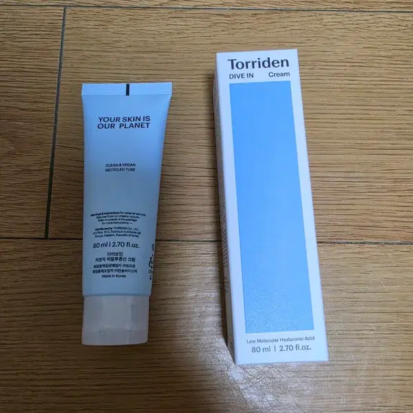 토리든 다이브인 저분자 히알루론산 크림 80ml x 2개 판매 - 1번째 이미지
