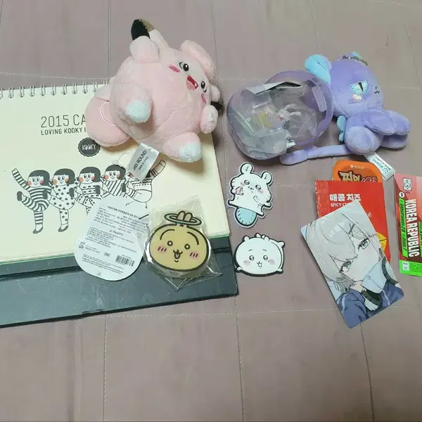 2015 캘린더 치이카와 포켓몬 카드캡터체리 등등키링일괄 - 1번째 이미지