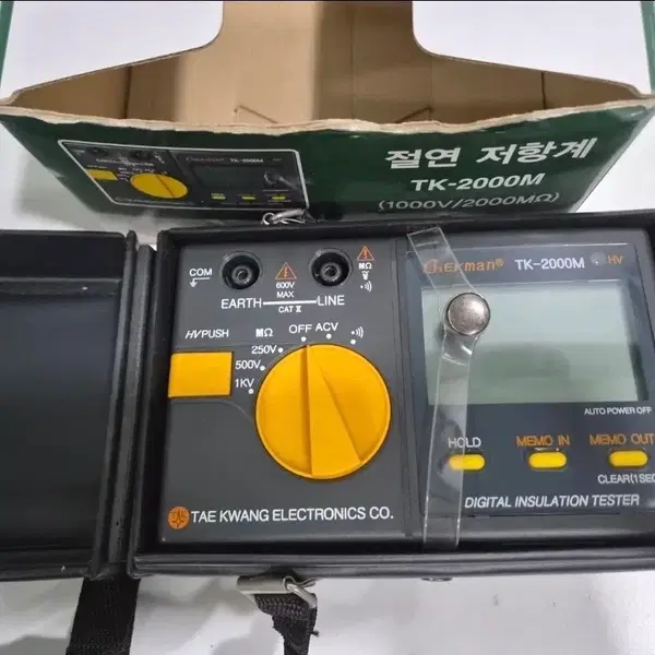 태광 디지털 절연저항계 TK-2000M (미사용 보관품) - 4번째 이미지