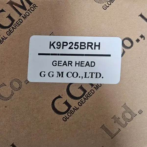 (미사용 신품) GGM 기어헤드 (K9P25BRH, 90도 직각 중공축 감속기 1/25) - 2번째 이미지