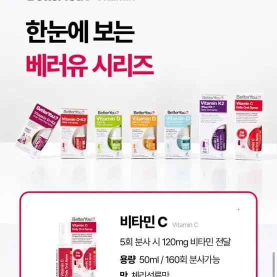 베러유 비타민C 구강 스프레이 50ml - 5번째 이미지