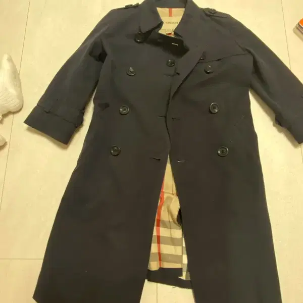 버버리 아기 롱코트(4y)
