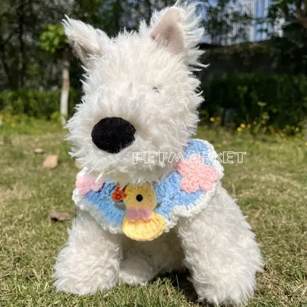 강아지 고양이 반려동물 케이프 인형 스카프 병아리&물고기&토끼 4종류 - 9번째 이미지