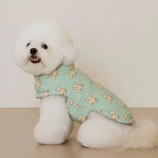 리카리카 커들리 히트 강아지 패딩 올리브 M