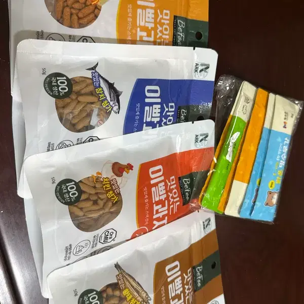 맛있는 이빨과자 4종 (치즈/참치/치킨/황태)+멍수무강 츄르