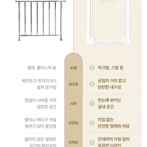 펫쭈 투명안전문 - 4번째 이미지